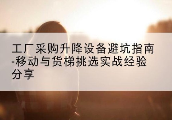 辛集移动式升降机怎么选-工厂采购升降设备避坑指南-移动与货梯挑选实战经验分享